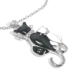 Cute Double Kitty Design Pendant Necklace