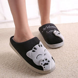 Cat Women Winter Home Slippers Cartoon