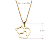 Cat Lovers Elegant Stainless Steel Necklace