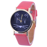 Fashionable Cat Pattern Wrist Watch for Women - 2019