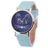 Fashionable Cat Pattern Wrist Watch for Women - 2019