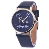 Fashionable Cat Pattern Wrist Watch for Women - 2019