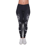 High Elasticity Egyptian Cat Printed Slim fit Legging